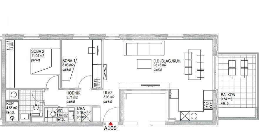Flat in a new building, Sale, Zagreb, Podsused - Vrapče