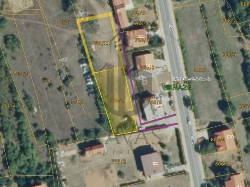 Plot for construction, Sale, Sinj, Brnaze