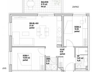 Flat in a new building, Sale, Zagreb, Stenjevec