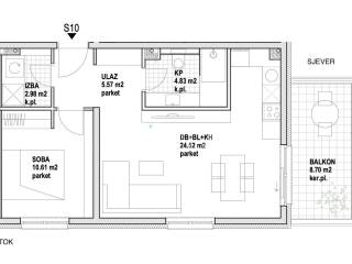 Flat in a new building, Sale, Zagreb, Stenjevec