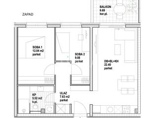 Flat in a new building, Sale, Zagreb, Stenjevec