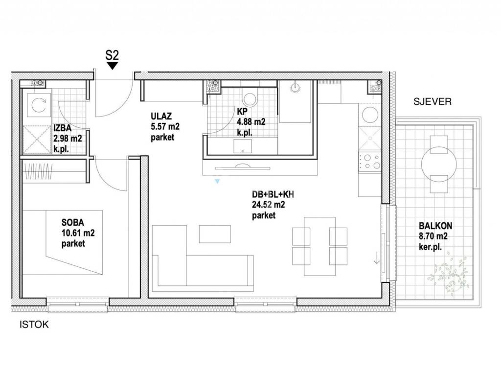 Flat in a new building, Sale, Zagreb, Stenjevec