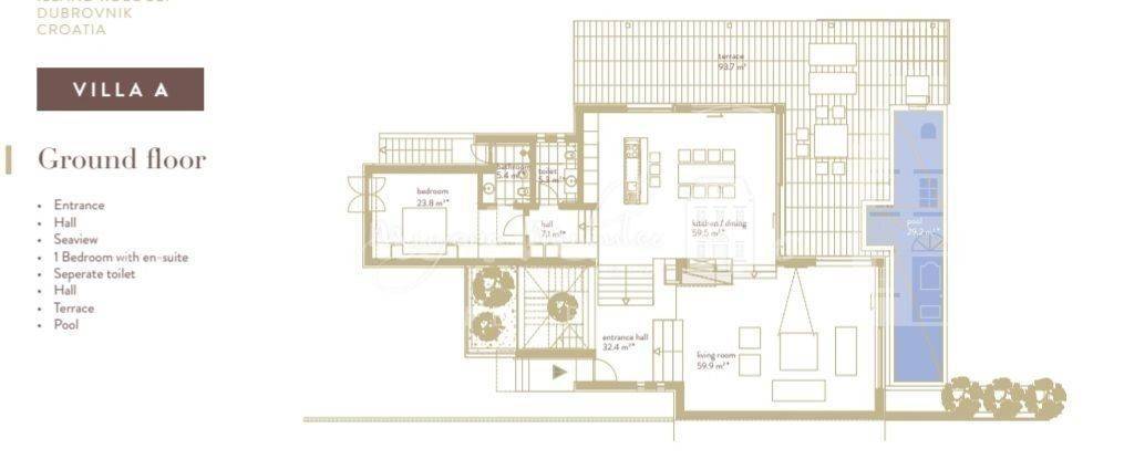 Villa, Sale, Dubrovnik - Okolica, Koločep
