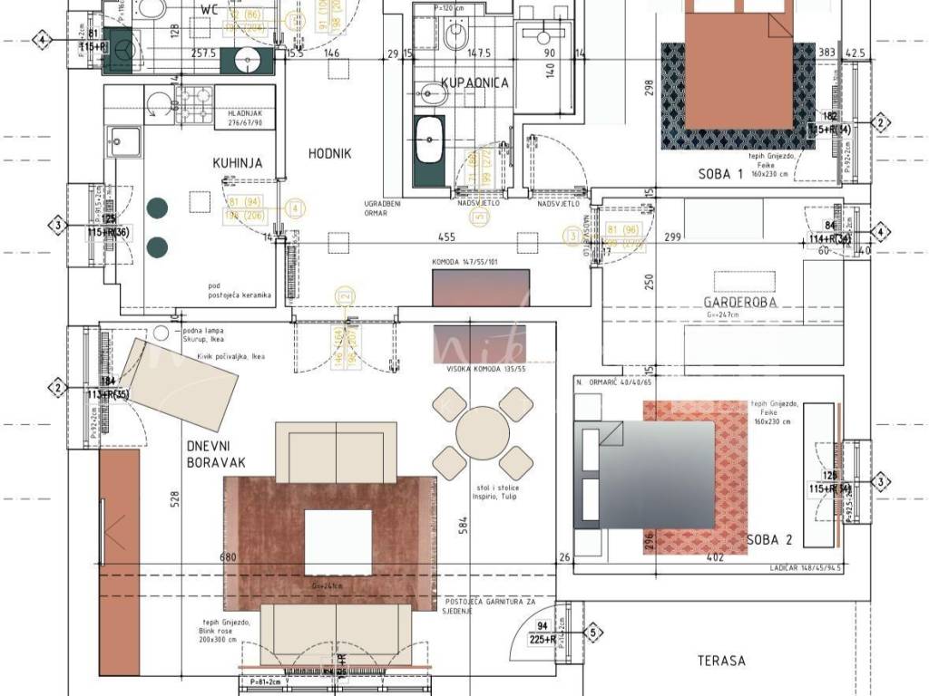 Flat in a building, Rent, Zagreb, Maksimir