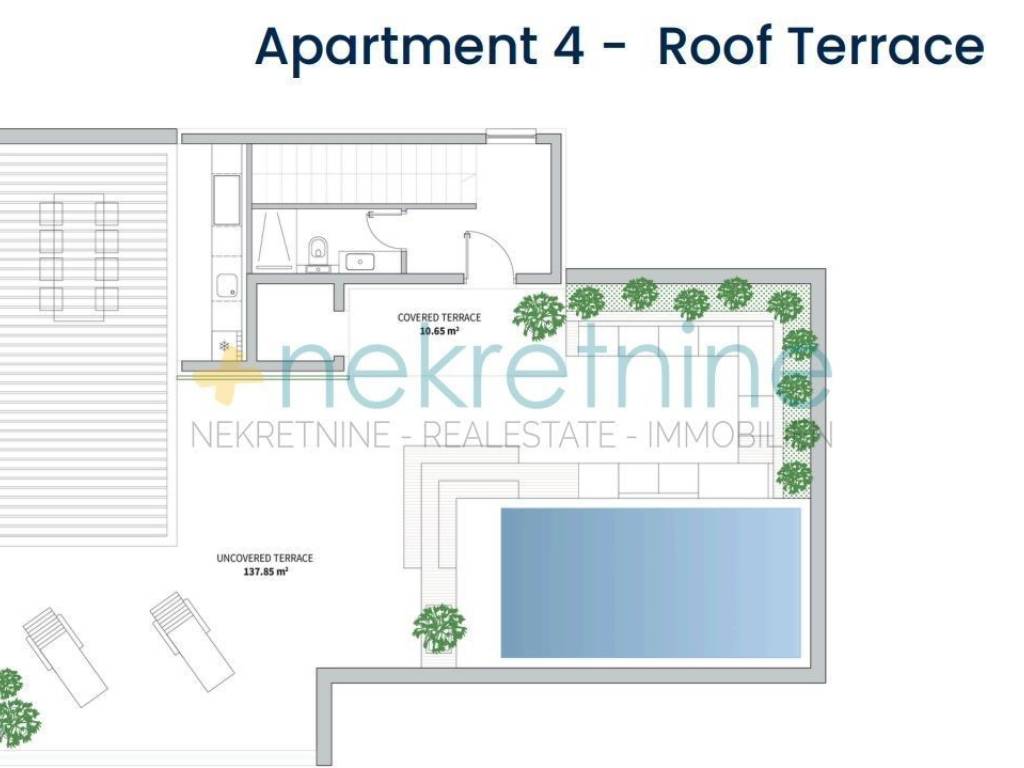 Flat in a new building, Sale, Nin, Zaton