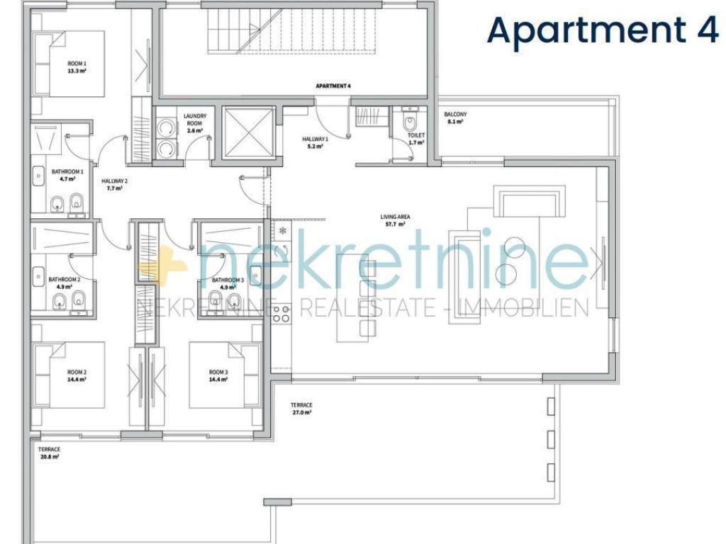 Flat in a new building, Sale, Nin, Zaton