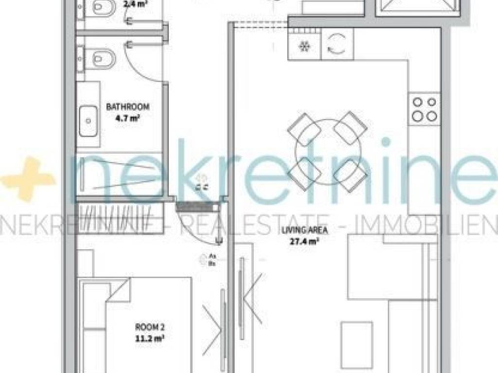 Flat in a new building, Sale, Nin, Zaton