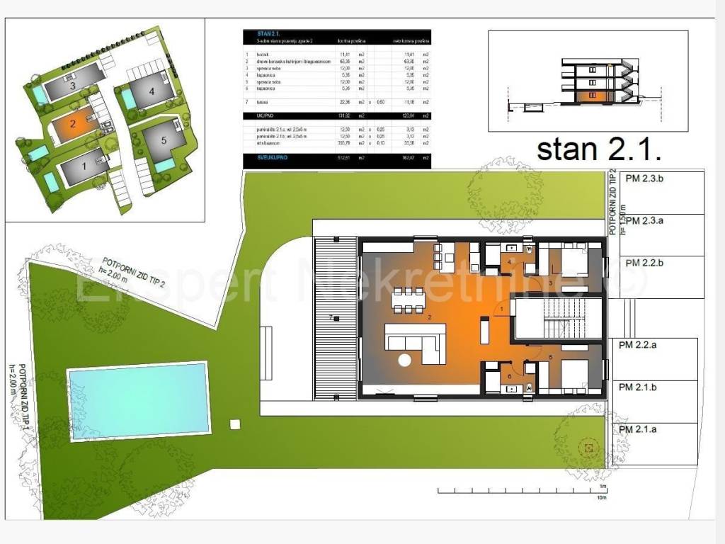 Flat in a new building, Sale, Okrug, Okrug Gornji