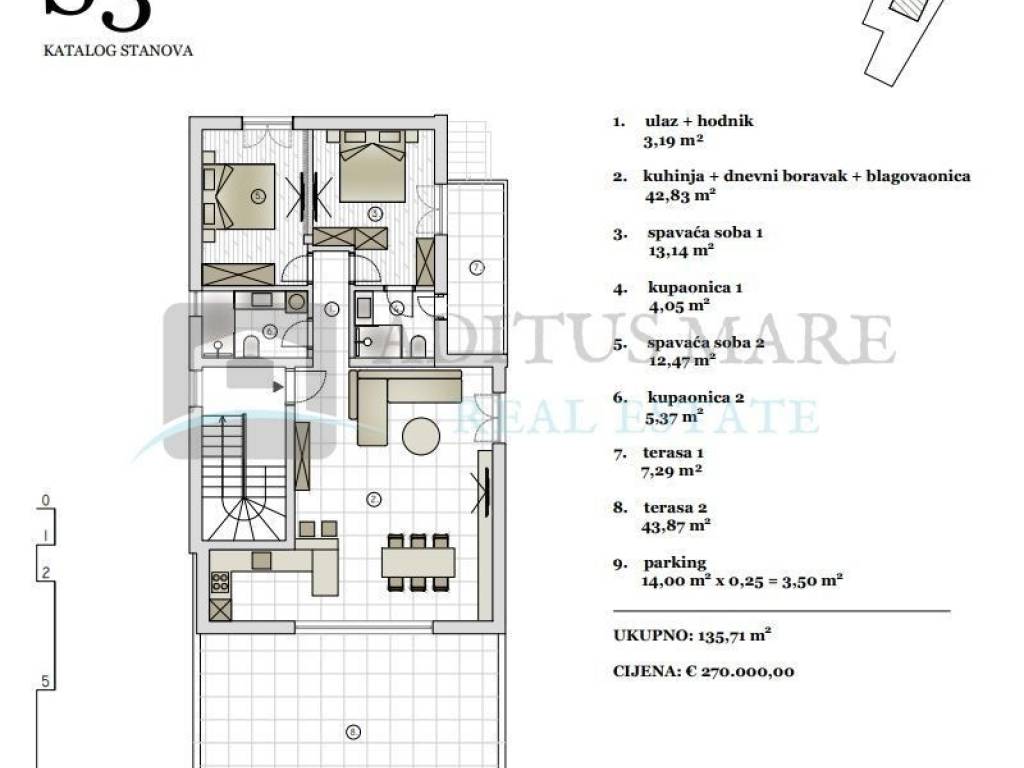 Flat in a new building, Sale, Vodice, Vodice