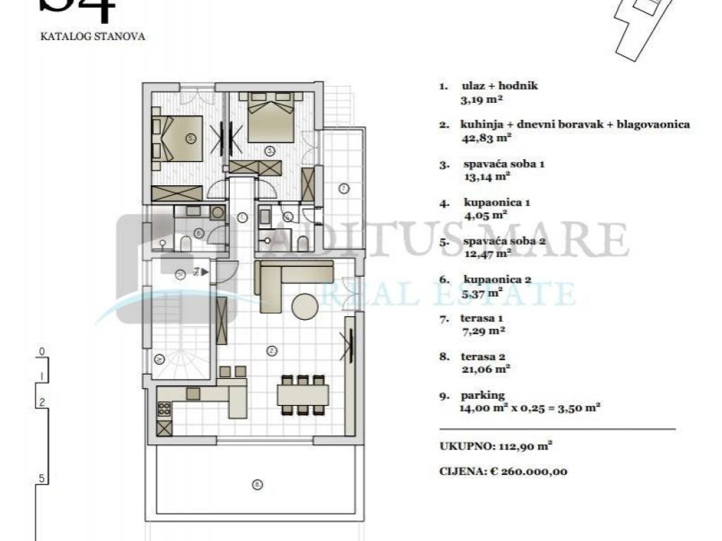 Flat in a new building, Sale, Vodice, Vodice
