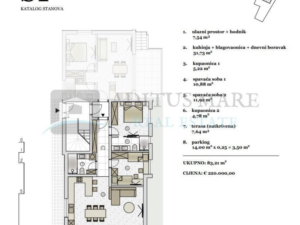 Flat in a new building, Sale, Vodice, Vodice