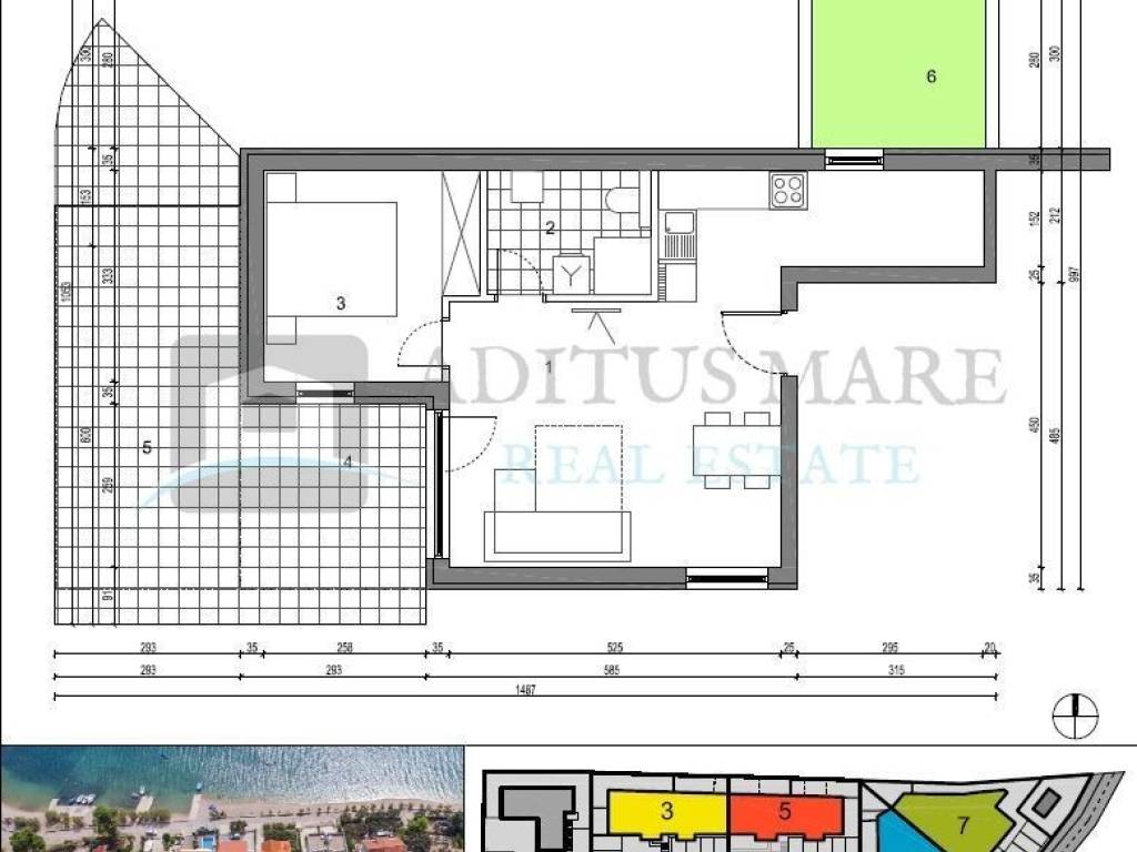 Flat in a new building, Sale, Šibenik - Okolica, Grebaštica