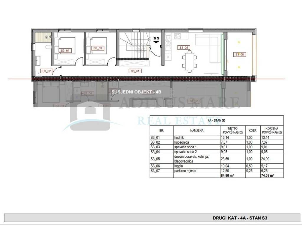 Flat in a new building, Sale, Šibenik - Okolica, Žaborić