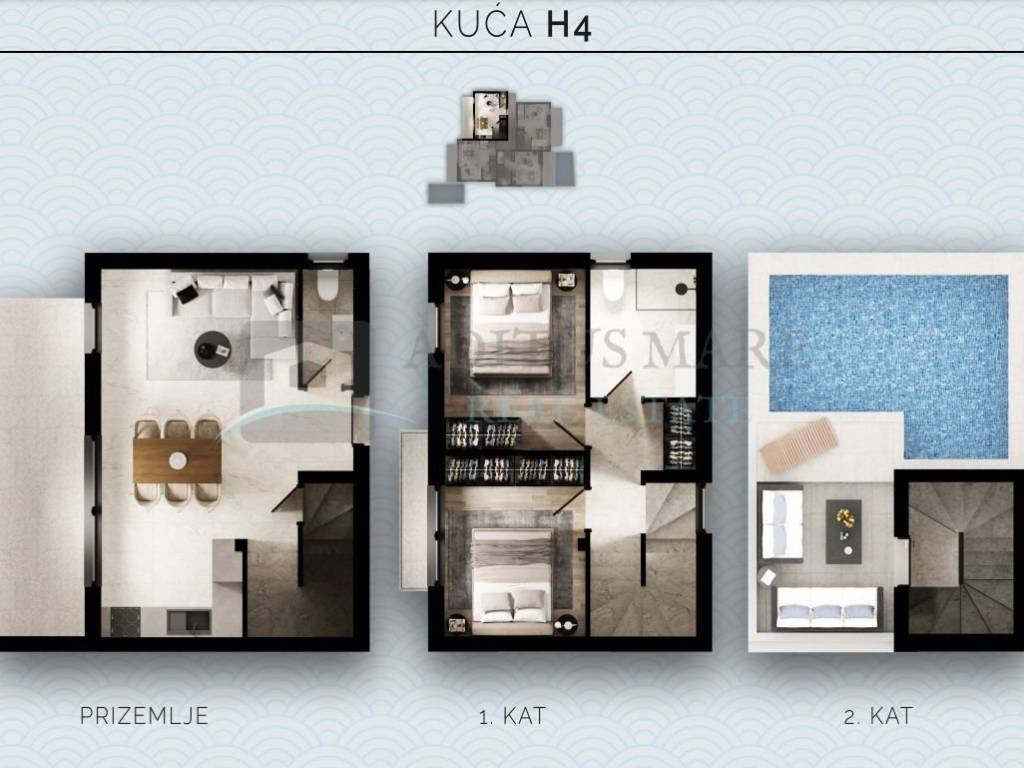 Terraced house, Sale, Vodice, Srima