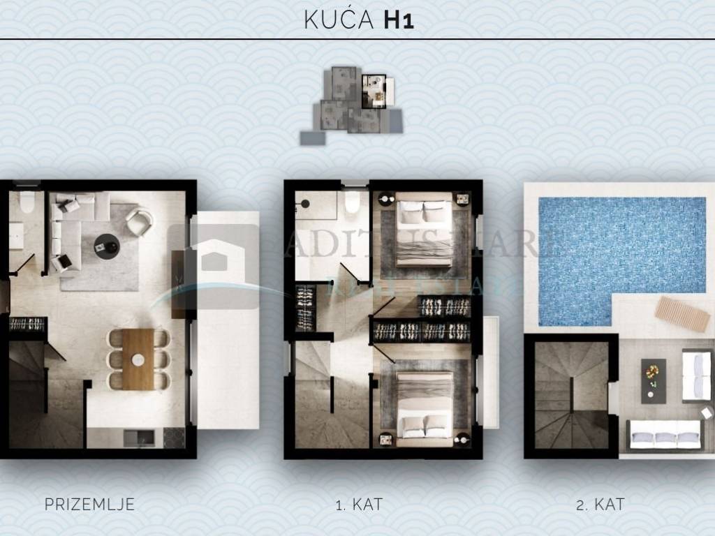 Terraced house, Sale, Vodice, Srima