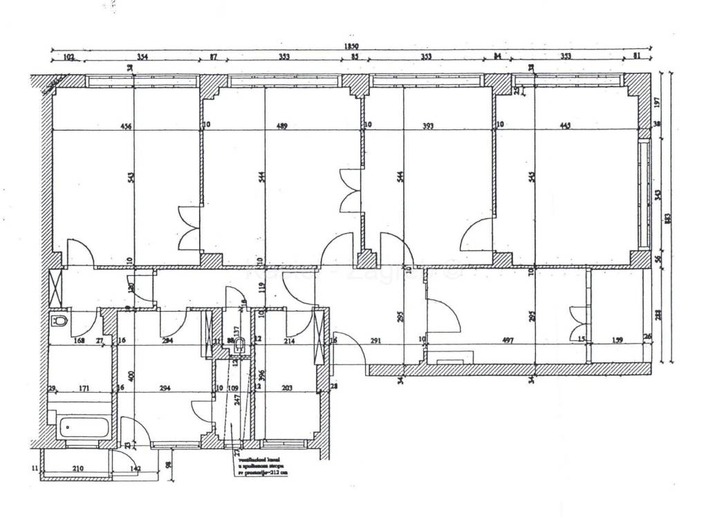 Flat in a building, Rent, Zagreb, Donji Grad