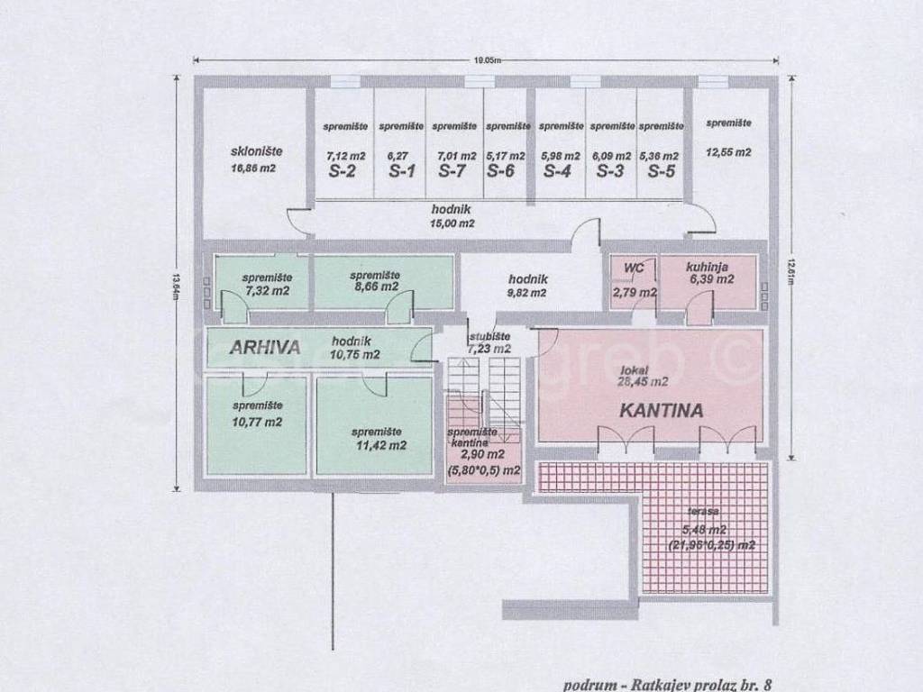 Commercial property, Lease, Zagreb, Donji Grad