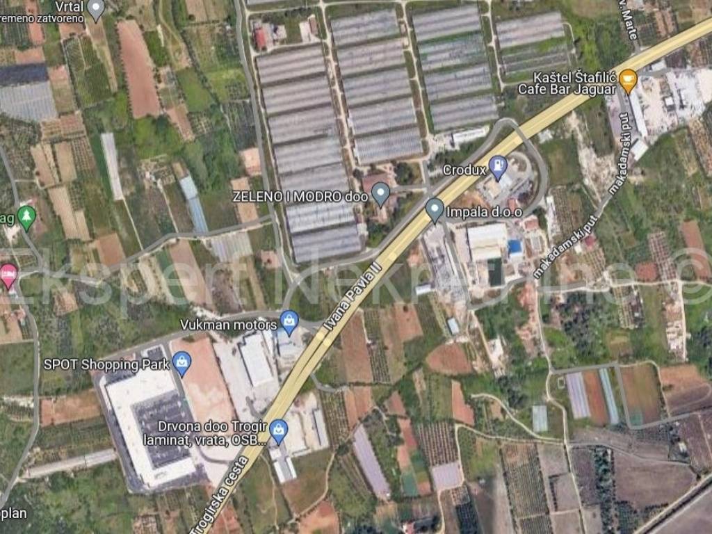 Construction plot for commercial properties, Sale, Trogir - Okolica, Plano