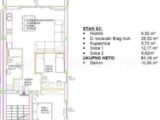 Flat in a new building, Sale, Okrug, Okrug Gornji