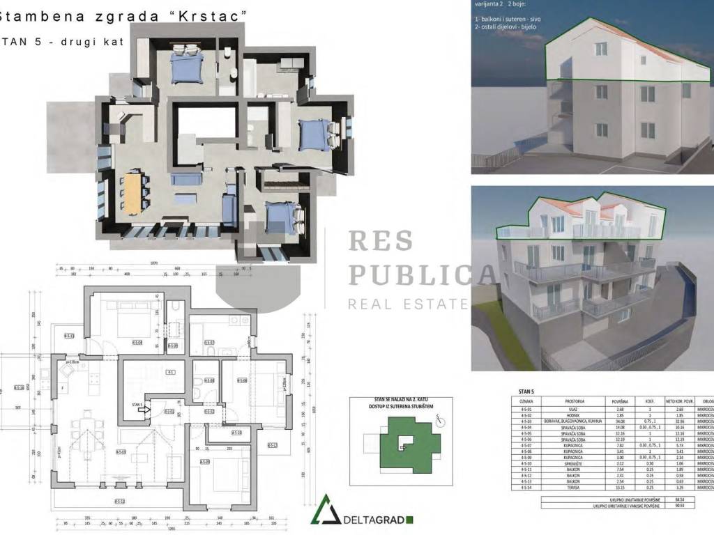 Flat in a new building, Sale, Župa dubrovačka, Mlini