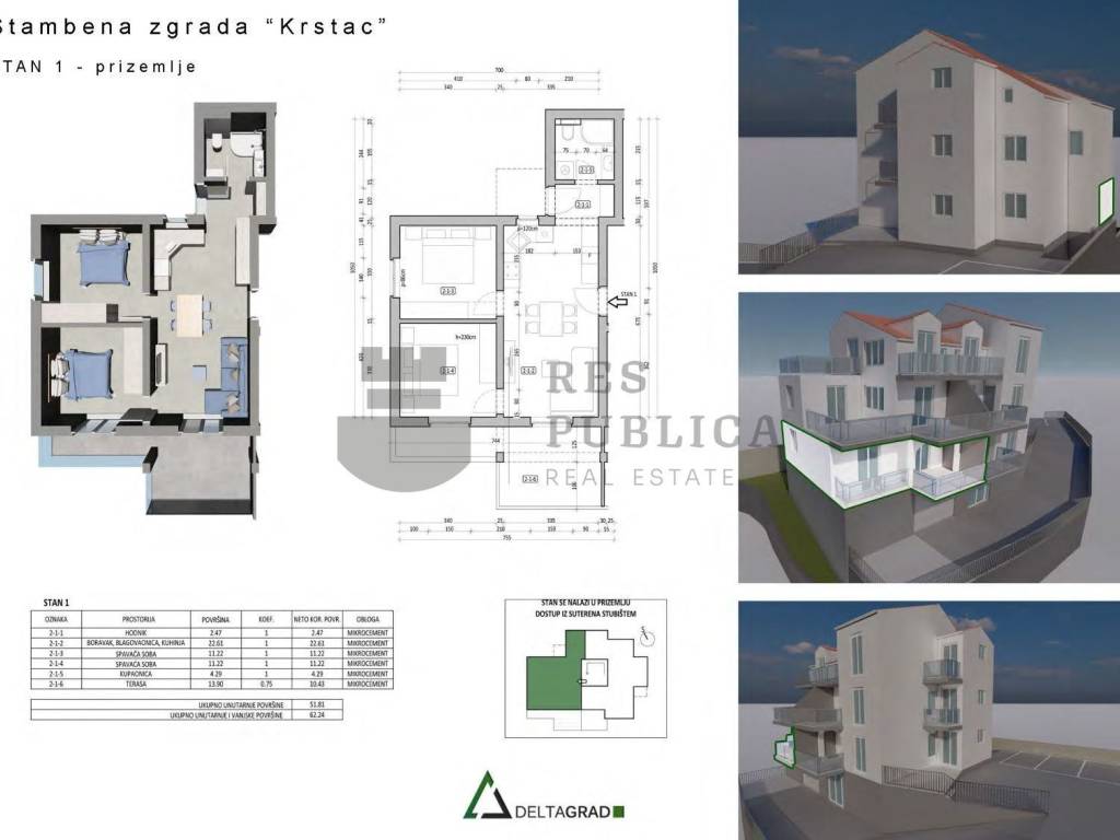 Flat in a new building, Sale, Župa dubrovačka, Mlini