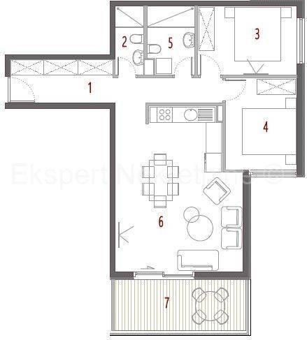 Flat in a new building, Sale, Seget, Seget Donji