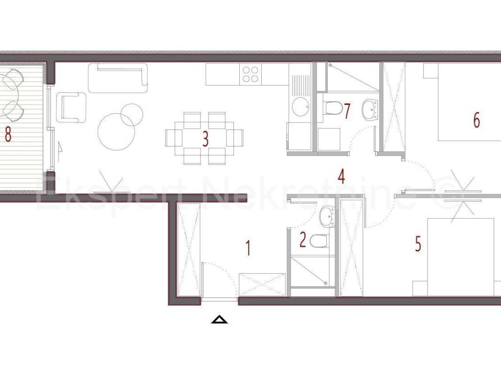 Flat in a new building, Sale, Seget, Seget Donji