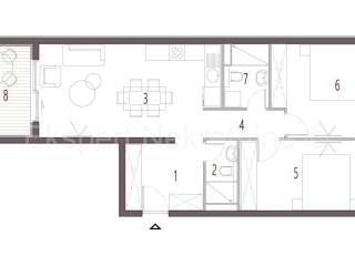Flat in a new building, Sale, Seget, Seget Donji