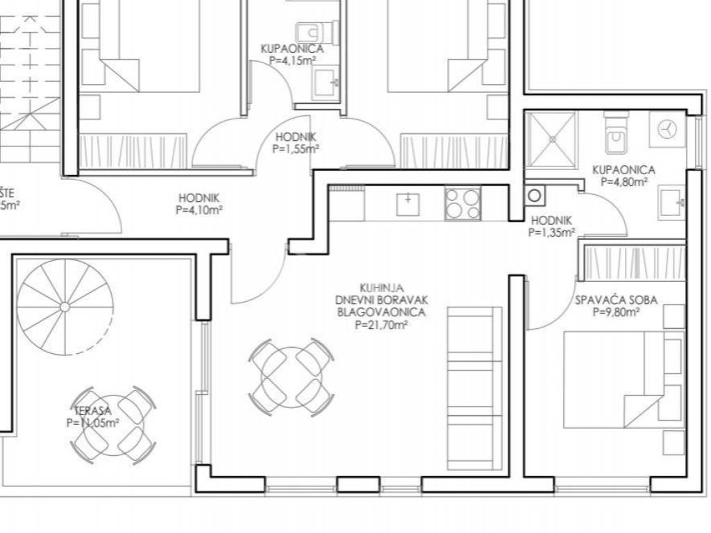 Flat in a new building, Sale, Nin, Zaton