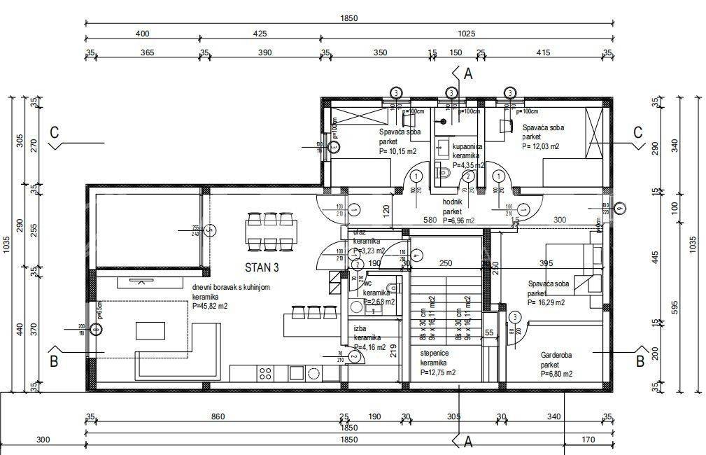 Flat in a new building, Sale, Kanfanar, Kanfanar
