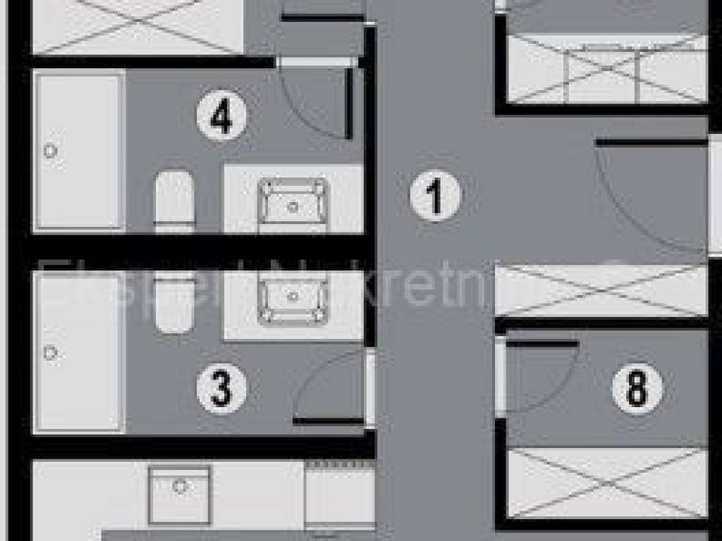 Flat in a new building, Sale, Okrug, Okrug Gornji