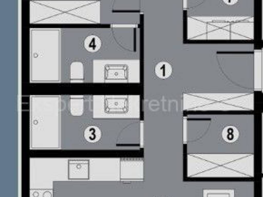 Flat in a new building, Sale, Okrug, Okrug Gornji