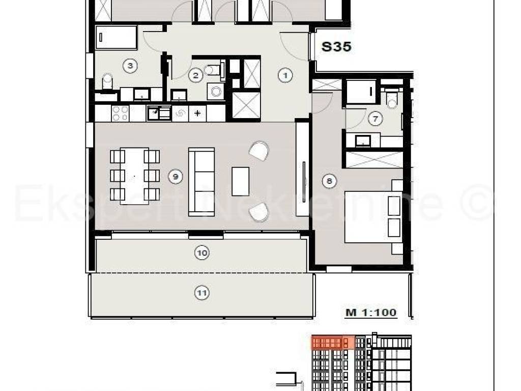 Flat in a new building, Sale, Split, Split