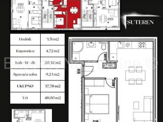 Flat in a new building, Sale, Okrug, Okrug Gornji