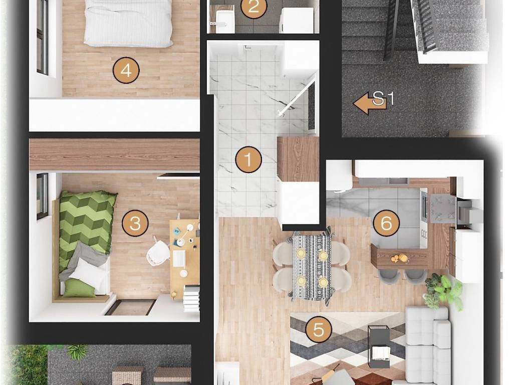 Flat in an urban villa, Sale, Zagreb, Maksimir
