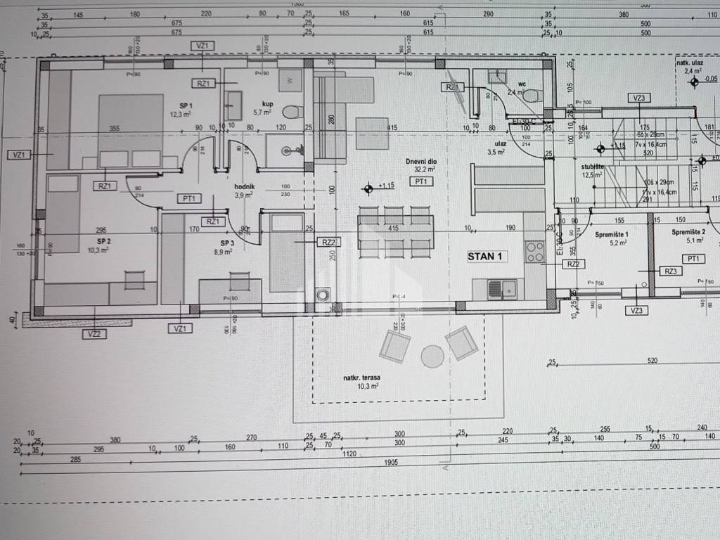 Flat in a new building, Sale, Tar-Vabriga, Vabriga