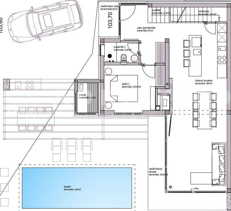 House under construction, Sale, Poreč, Nova Vas