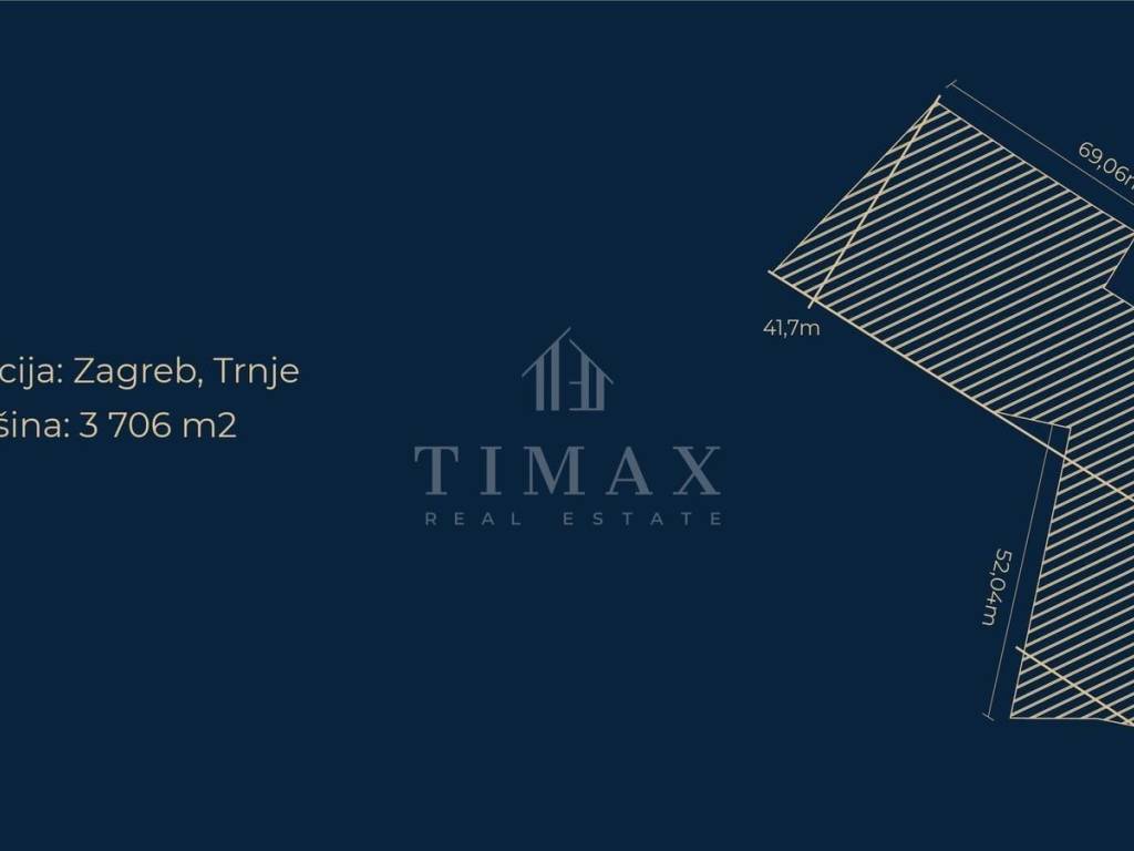 Plot for construction, Sale, Zagreb, Trnje
