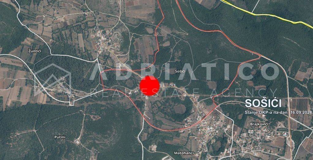Plot for construction, Sale, Kanfanar, Sošići