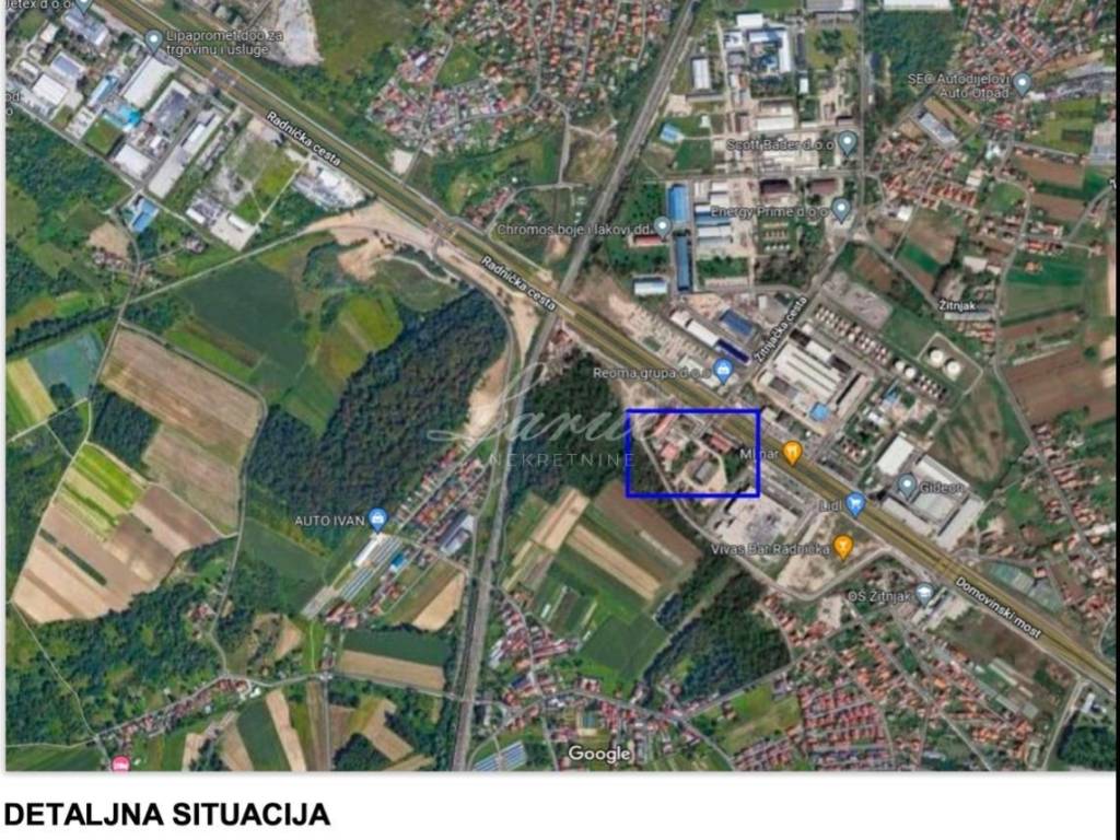 Plot for construction of industrial property, Sale, Zagreb, Pešćenica - Žitnjak