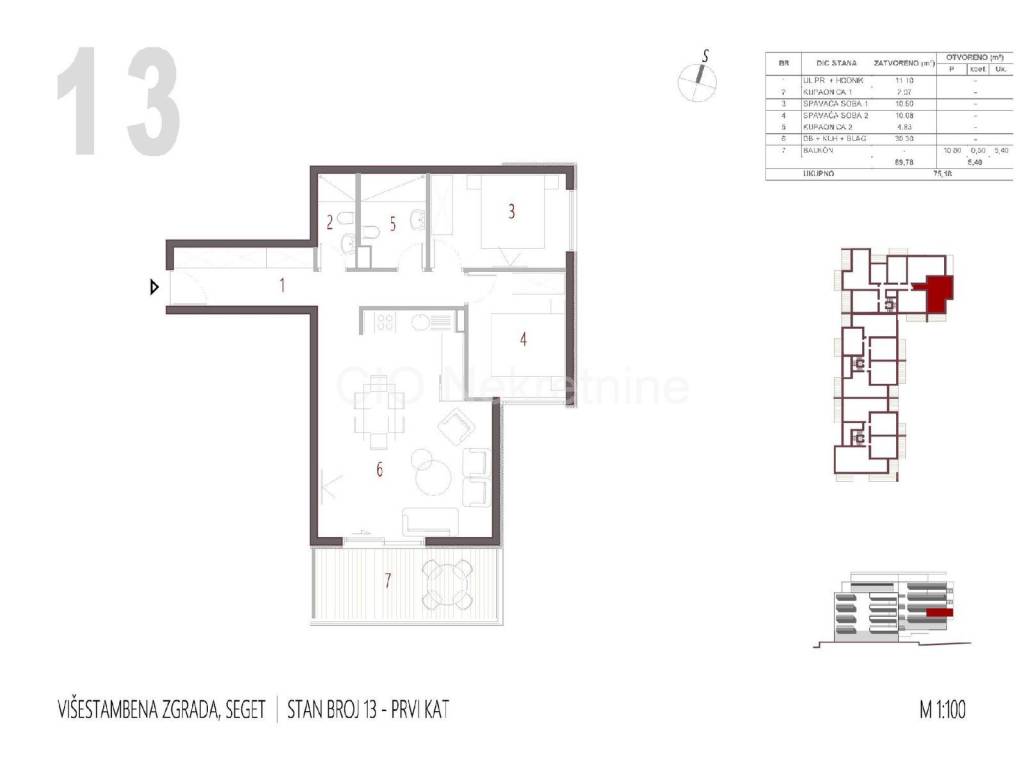 Flat in a new building, Sale, Seget, Seget Donji