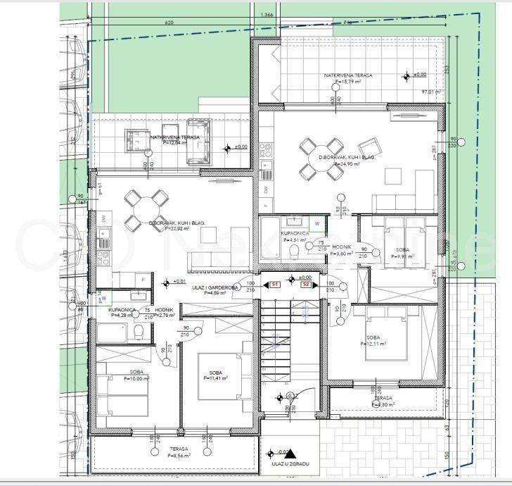 Flat in a new building, Sale, Okrug, Okrug Gornji