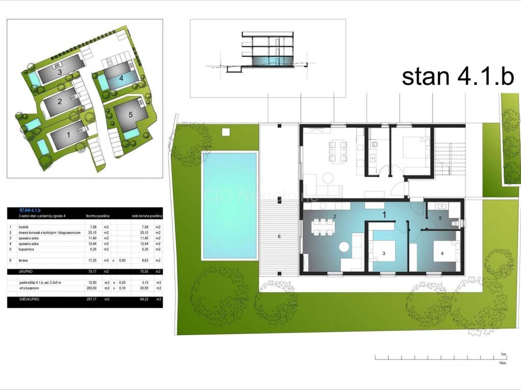 Flat in a new building, Sale, Okrug, Okrug Gornji