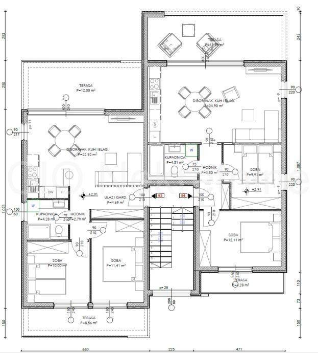 Flat in a new building, Sale, Okrug, Okrug Gornji