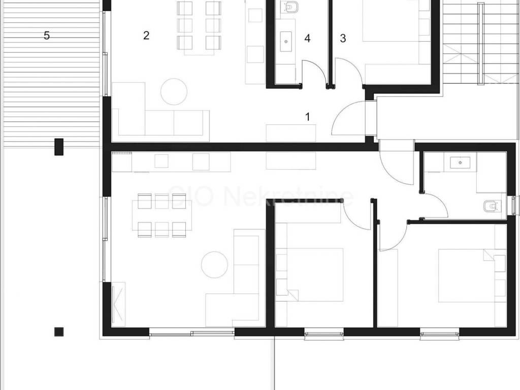 Flat in a new building, Sale, Okrug, Okrug Gornji