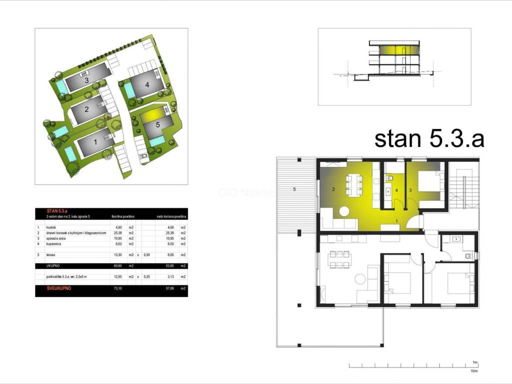 Flat in a new building, Sale, Okrug, Okrug Gornji