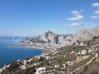 Plot with an investment project, Sale, Omiš, Borak