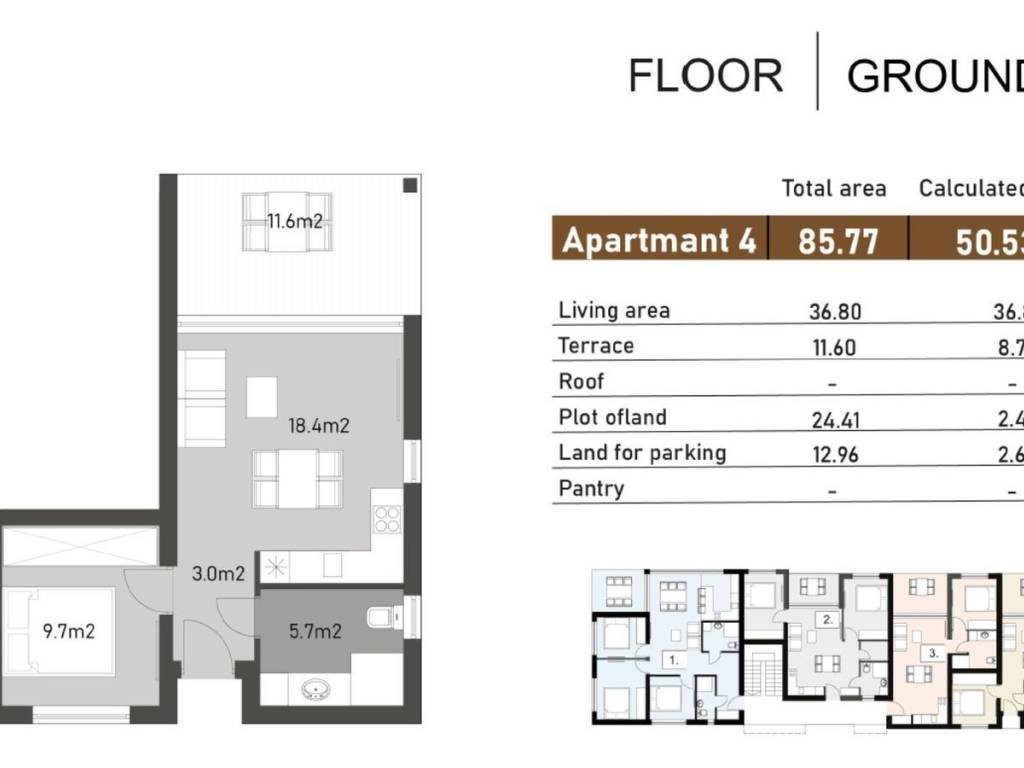 Flat in a building, Sale, Nin, Nin