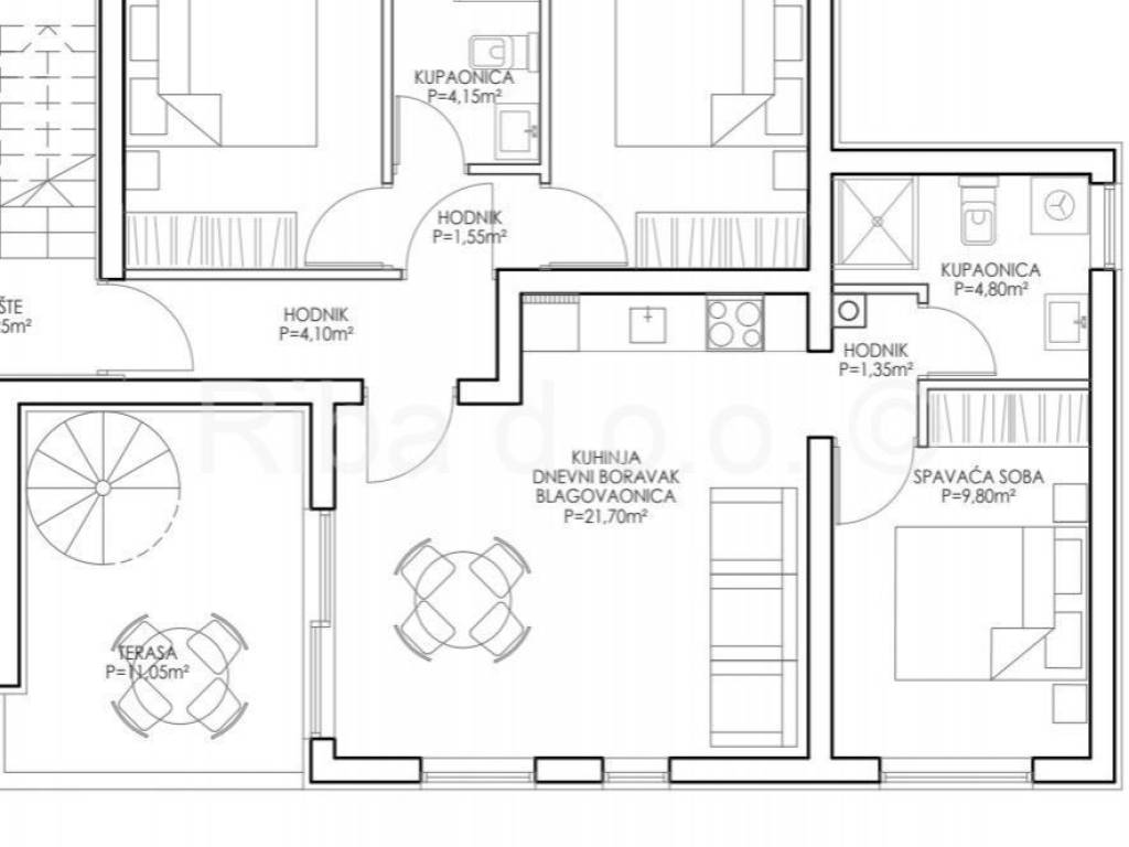 Apartman na moru, Prodaja, Nin, Zaton