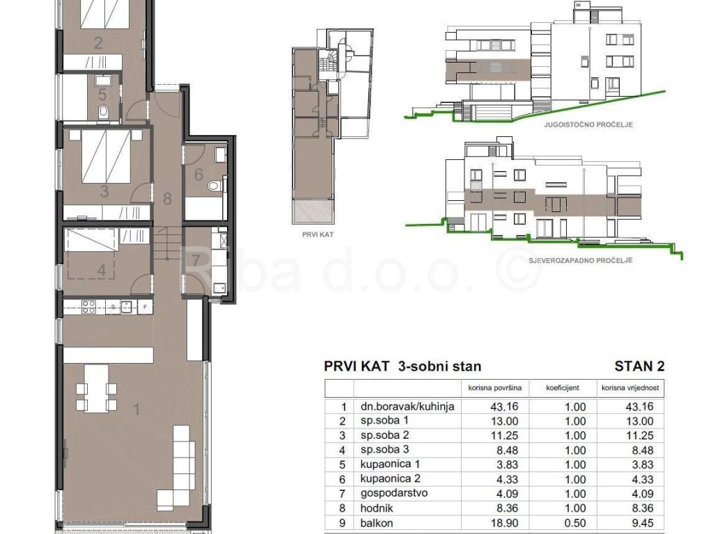 Apartman s okućnicom, Prodaja, Zadar - Okolica, Kožino